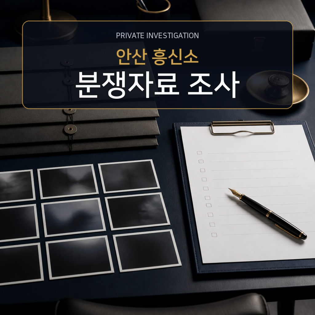안산 분쟁자료 조사 전문 흥신소